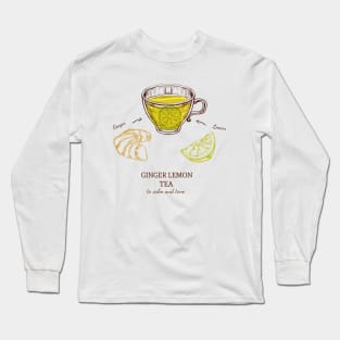 Ginger Lemon Tea Long Sleeve T-Shirt